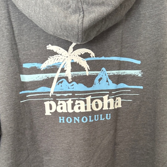 Patagonia Honolulu Men's Charcoal Zip-Up Hoodie - Picture 9 of 10